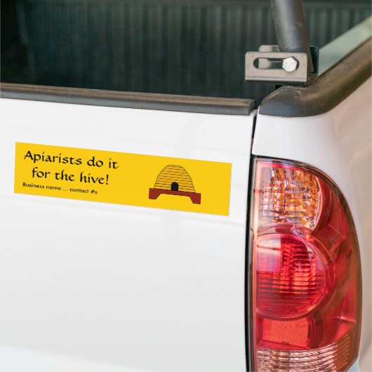 Bumpersticker - Apiaristen doen het voor de Hive (Op Truck)
