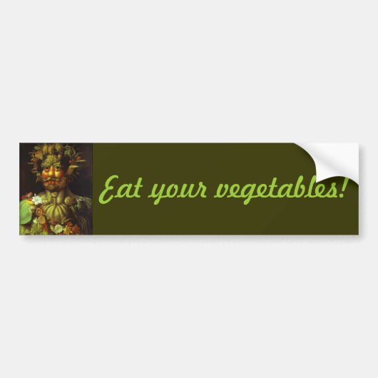 Bumpersticker: Arcimboldo Vertumnus Bumpersticker (Voorkant)