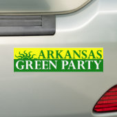 Bumpersticker Arkansas Green Party (Op auto)