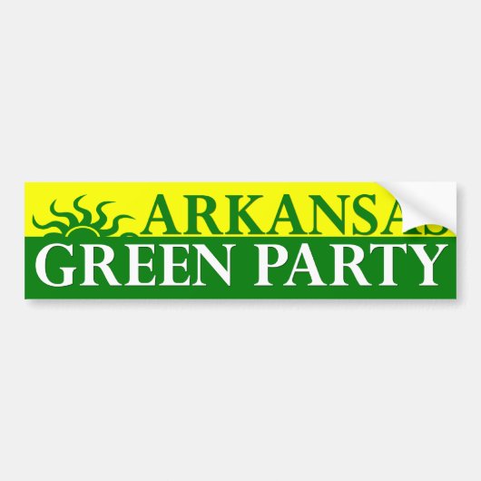 Bumpersticker Arkansas Green Party (Voorkant)