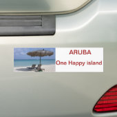 bumpersticker aruba (Op auto)