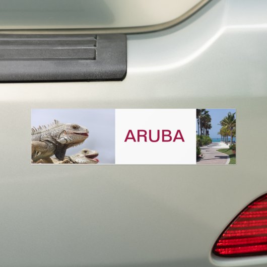 bumpersticker aruba (Op auto)