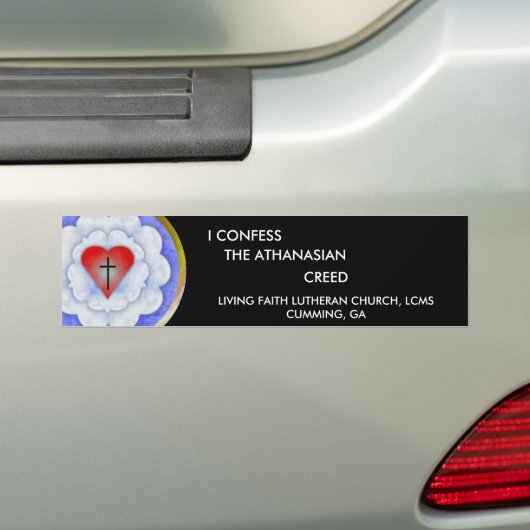 Bumpersticker - Athanasiaans (Op auto)