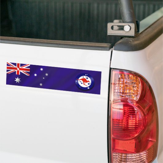 Bumpersticker Australië voor Australiërs (Op Truck)