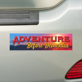 Bumpersticker "Avontuur" (Op auto)