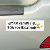 Bumpersticker BAD DRIVERS STUPID MEAN (Op auto)