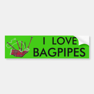 Bumpersticker Bagpipes