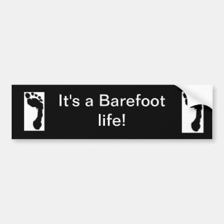 bumpersticker: "Barefoot Life" Bumpersticker