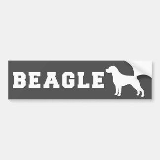 Bumpersticker Beagle - Grijs