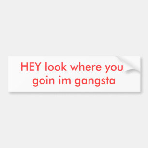 Bumpersticker belediging
