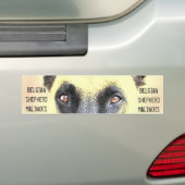 Bumpersticker belgisch herder malinois (Op auto)