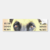 Bumpersticker belgisch herder malinois (Voorkant)