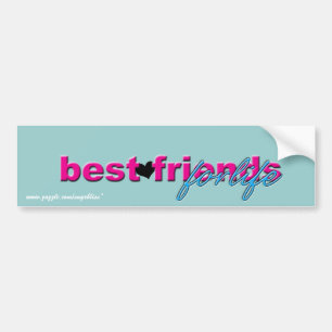 Bumpersticker "Beste vrienden voor het leven"
