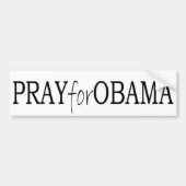 bumpersticker - Bid voor Obama (Voorkant)
