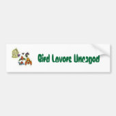 Bumpersticker Bird Lovers Uncaged (Voorkant)