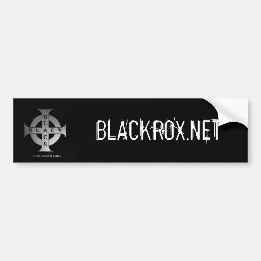 bumpersticker BLACKROX.NET (Voorkant)