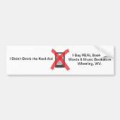 bumpersticker boekhandel met snijwv. (Voorkant)