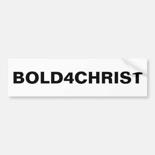 Bumpersticker "Bold4Christus" (Voorkant)