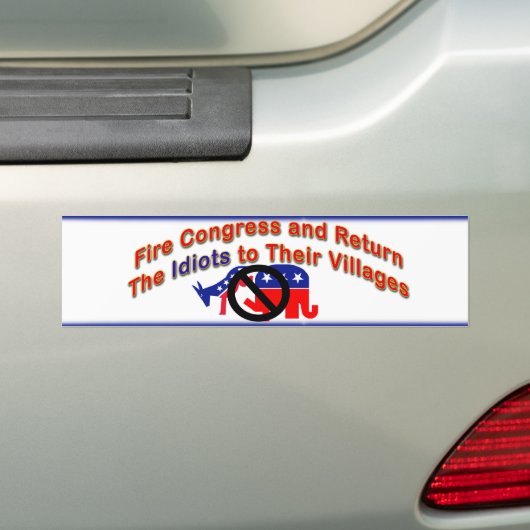 Bumpersticker brandweercongres (Op auto)
