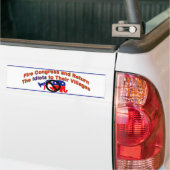 Bumpersticker brandweercongres (Op Truck)