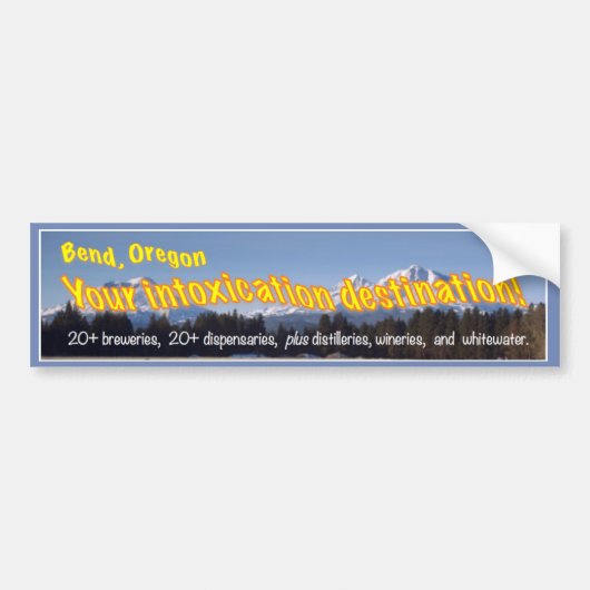 Bumpersticker-buistoxicatiebestemming Bumpersticker (Voorkant)