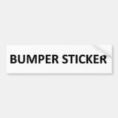 "Bumpersticker" Bumpersticker (Voorkant)