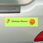 Bumpersticker - Calendula aan steel (Op auto)