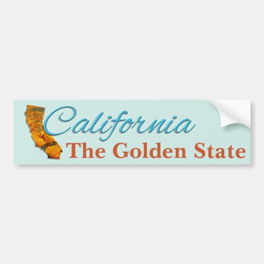 BUMPERSTICKER - CALIFORNIA (Voorkant)