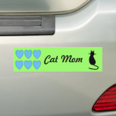Bumpersticker "Cat Mam" (Op auto)