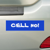 Bumpersticker - CELL nee! (Op auto)