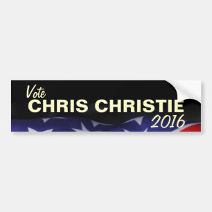 Bumpersticker CHRIS CHRISTIE 2016