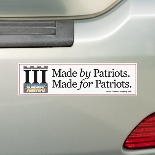 Bumpersticker - Chrome III Arms logo (Op auto)
