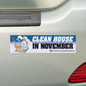Bumpersticker Clean House (Op auto)