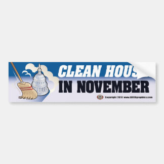 Bumpersticker Clean House