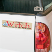bumpersticker Coffee Witch (Op Truck)