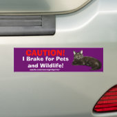BUMPERSTICKER COLLECTIE DIERVEILIGHEID (Op auto)
