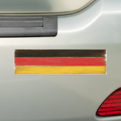 Bumpersticker Cool Distressed Duitse vlag (Op auto)