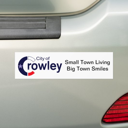 Bumpersticker - Crowley, TX (Op auto)