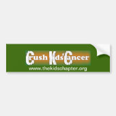 Bumpersticker "Crush Kinder Cancer" (Voorkant)