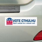 Bumpersticker Cthulhu (Op auto)