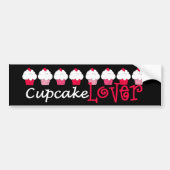 Bumpersticker "Cupcake Lover" (Voorkant)