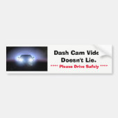 Bumpersticker - Dash Cam Video (Voorkant)