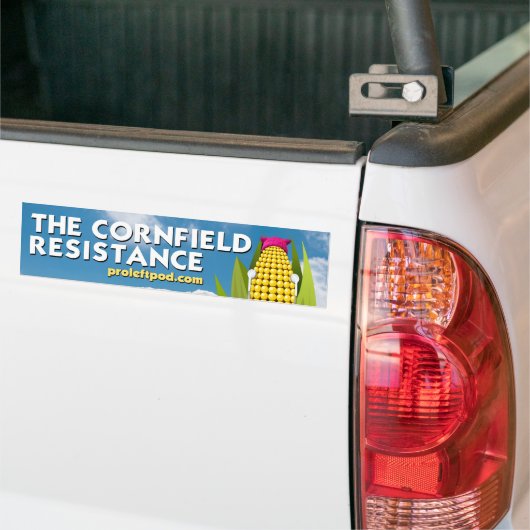 Bumpersticker - de Cornfield Resistentie (Op Truck)