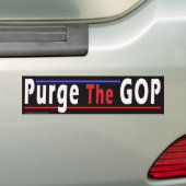 Bumpersticker "De GOP zuiveren" (Op auto)