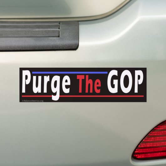 Bumpersticker "De GOP zuiveren" (Op auto)