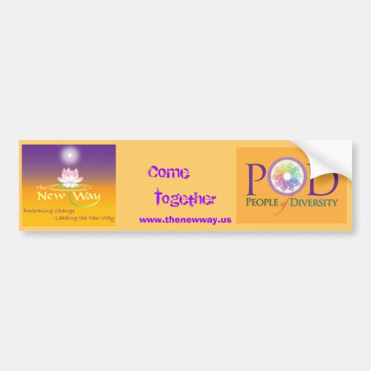 Bumpersticker - De nieuwe weg POD (Voorkant)