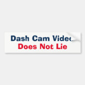 Bumpersticker - De video van de Cam van het Dash n (Voorkant)