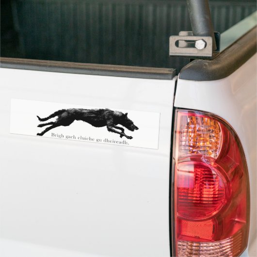 Bumpersticker Deerhound (Op Truck)