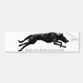 Bumpersticker Deerhound (Voorkant)