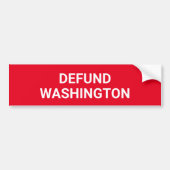 Bumpersticker Defund Washington (Voorkant)